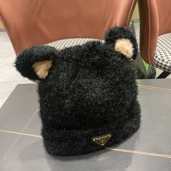 Fashion Black Pom-Pom Knit Cap main image 4